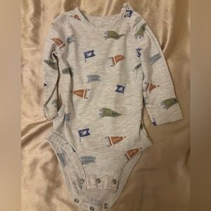 Carter's Gray Football Print Kids Bodysuit